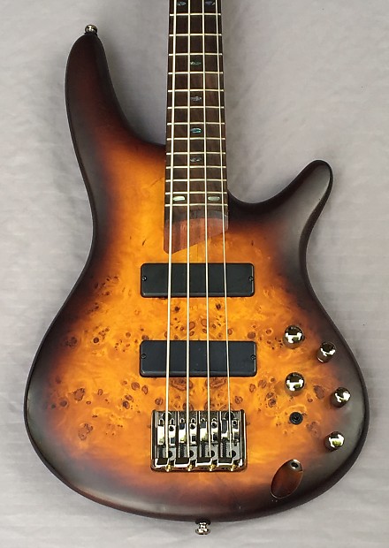 Ibanez SR500PB 4 String Electric Bass Guitar Flat Brown Burst