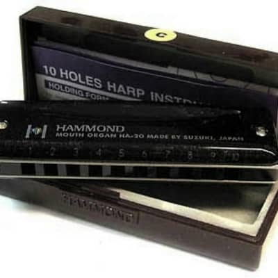 SUZUKI HA-20 HAMMOND Harmonica, Key of F. New with Manufacturer's