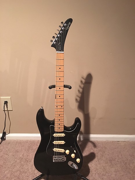 日本製 S-310 Epiphone Strat Reverb | Black 1989 Style ギター