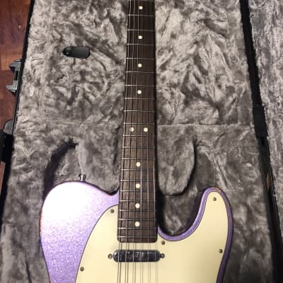 Fender American Performer Telecaster 2019 Lavender Sparkle Nitro Relic image 6