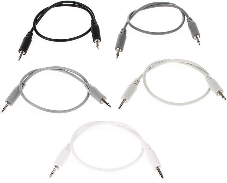 Moog RES-CABLE-SET-3 Modular Patch Cables - 12 inch (Assorted Colors) 5-pack image 1