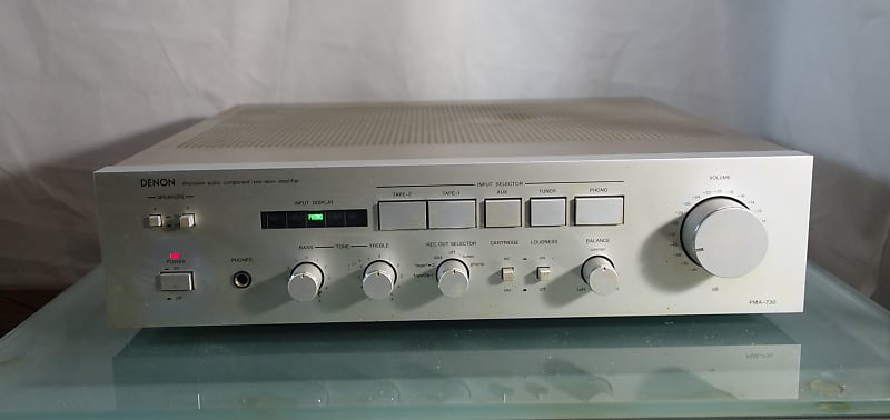 FOR PARTS Ampli vintage DENON PMA-730 Solid State Pre Main