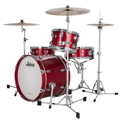Ludwig Classic Maple Downbeat 20" Diablo Red 3 Pcs. Shell Set image 2