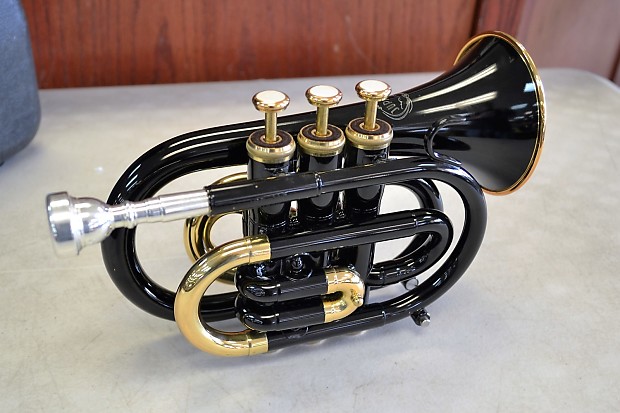 Jupiter JPT-416 Pocket Trumpet (Black Lacquer) with