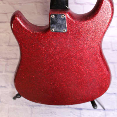 Vintage 1967 NORMA EG-470-2 - Red Sparkle Guitar- REPAIR image 7