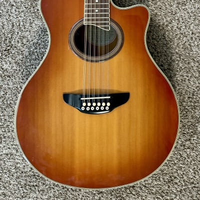 Actual Stereo Guitar - Yamaha APX-9-12 - Brownish Red Burst for sale