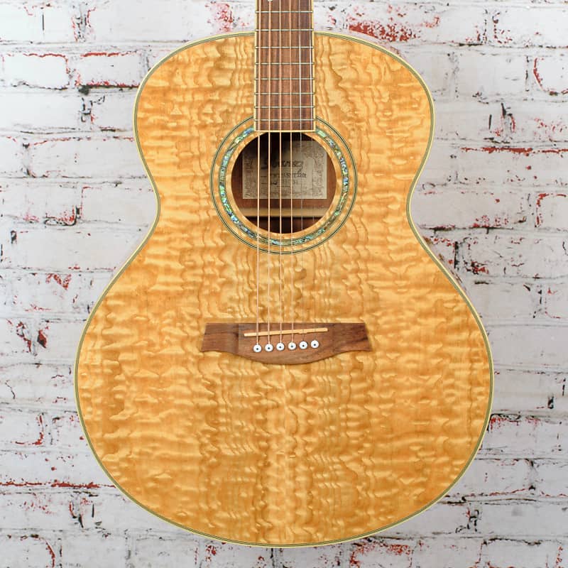 Ibanez - EW20 ASNT 1201 Acoustic Guitar - Quilted Ash Natural - w/Bag - x4751 - USED image 1