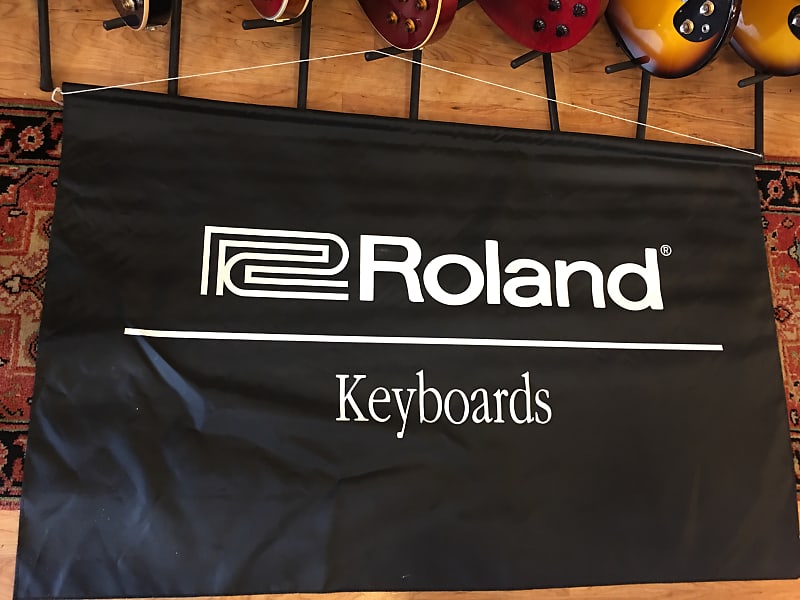 Roland Banner (58" x 37") Black and white