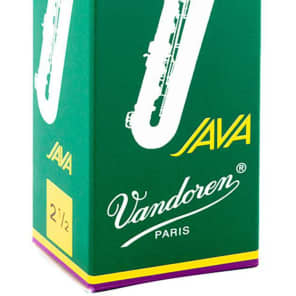Vandoren SR3425 Java Green Series Baritone Saxophone Reeds - Strength 2.5 (Box of 5)