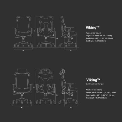 Wavebone Viking Premium Studio Chair 2024 - Mesh Grey image 2