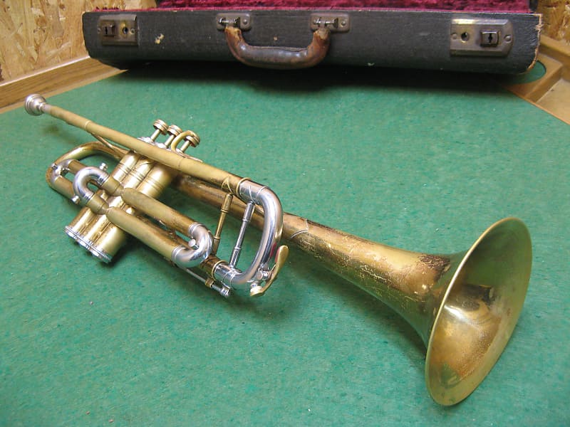 Couesnon Lafayette Trumpet 1925 - Nickle Silver Slides Bb/A - Case and  Couesnon Paris Mouthpiece