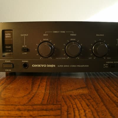 VINTAGE ONKYO INTEGRA P-3030 PREAMPLIFIER PREAMP, MM and MC PHONO INPUT, TESTED & SERVICED image 2