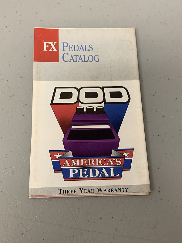 DOD FX Effect Pedal Catalog Vintage USA 1988 Vintage *FREE Shipping* image 1