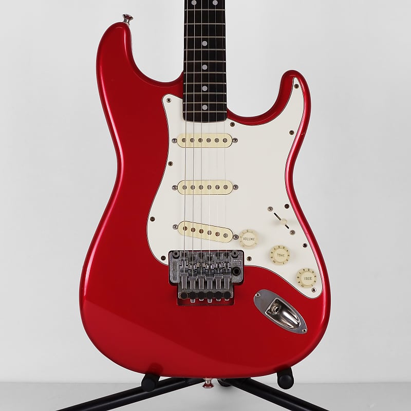 1987-1988 Fender Stratocaster ST-362 Made In Japan MIJ Candy Apple Red with  Schaller Floyd Rose