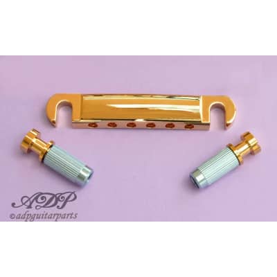 Gotoh Tailpiece GE101Z style Gibson Stoptail, Metric Zmac Gold image 4