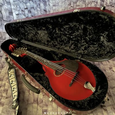 Hirsch Guitars Lyon and Healy Style Asymmetrical Custom Presentation Scroll Mandolin 2020 - Burgandy for sale