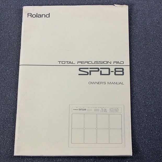 Roland SPD-8 Original Owner's Manual image 1