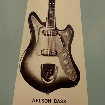 Welson Bass Dealer Sheet 1965 for sale
