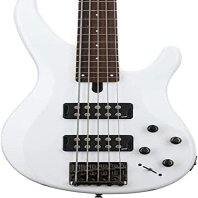 Yamaha TRBX305 5-String Electric Bass Guitar White image 1
