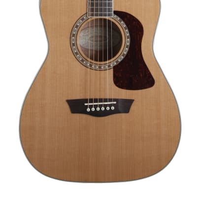 Washburn Heritage F11S Solid Cedar / Mahogany Folk Acoustic Guitar Natural Glos image 2