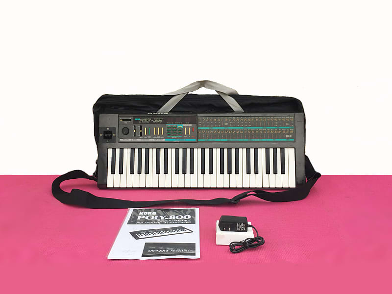 Korg Poly-800 Vintage Analog Synthesizer Keyboard + Accessories image 1