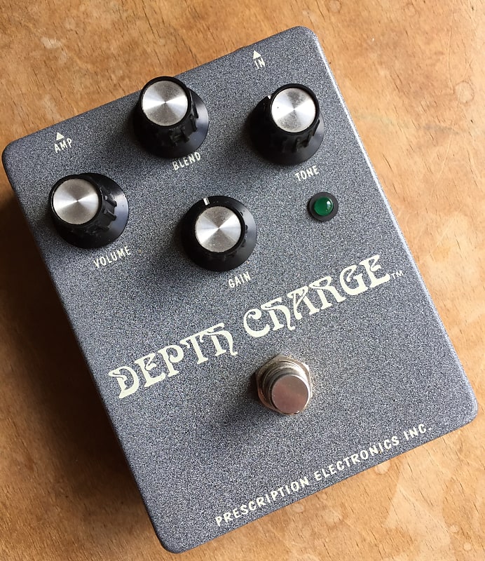 Prescription Electronics Depth Charge Bass Fuzz 1990s Gray