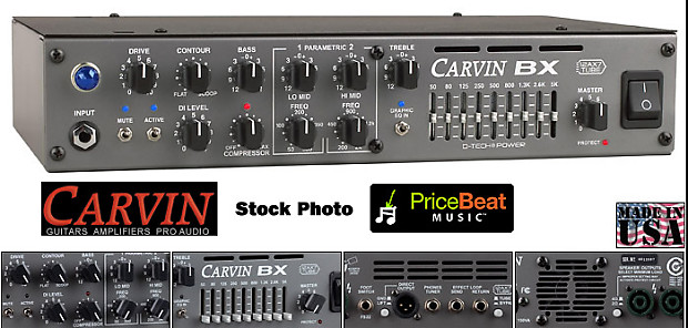 Carvin BX500 Lightweight Bass Head with Rack Ear Upgrade image 1