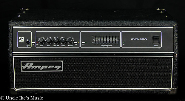 Ampeg SVT-450H Classic Series 450-Watt Bass Amp Head image 1