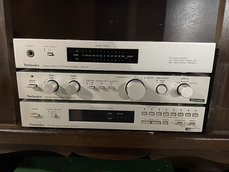 Technics SU-C01, SE-C01, ST-C03 1978 Silver | Reverb Portugal