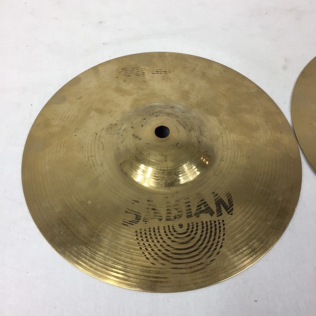 SABIAN AA MINI HATS 10インチ Sabian Cymbals Used AA 10 in. Mini Hats Hi Hat Pair - Dales