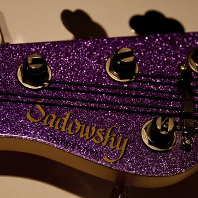 Sadowsky NYC Modern 5-24 LEFTY - Purple Super Sparkle image 8