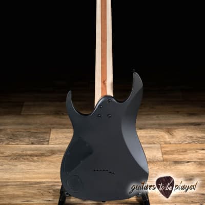 Ibanez RGIXL7 Iron Label 7-String Guitar – Black Flat image 6