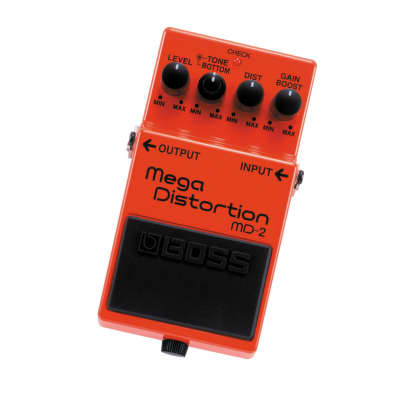 Boss MD-2 Mega Distortion Battery and Adapter Powered Tone Control Pedal image 2