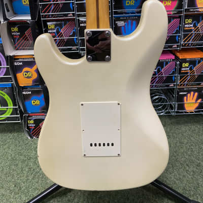 Memphis strat style guitar in olympic white image 18