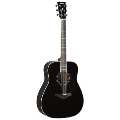 Yamaha FG-TA TransAcoustic Acoustic-Electric Guitar (Black) image 2