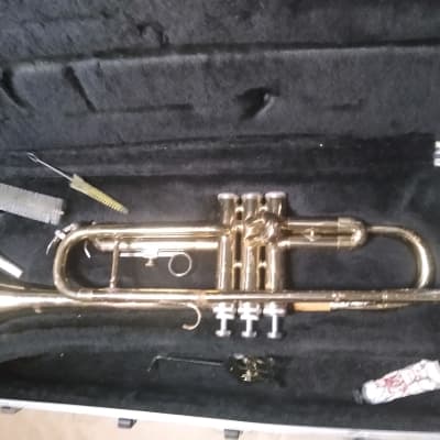 Besson Trumpet, England, Brass with case and mouthpiece image 1
