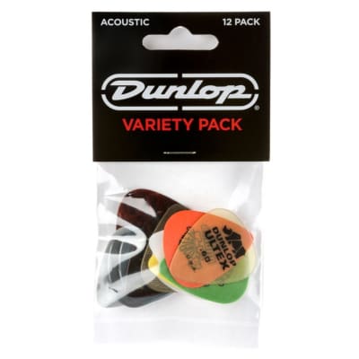 Dunlop PVP112 Acoustic Player's Guitar Pick Variety Pack, 12-Pack image 1