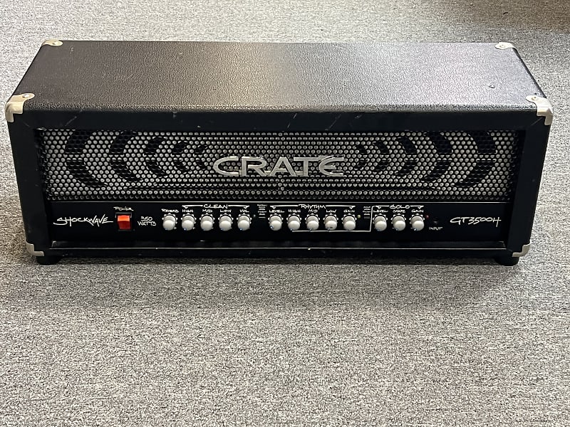 Crate Shockwave GT3500H 3 Channel 350 Watt Guitar Amplifier | Reverb