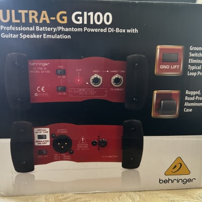 Behringer Ultra-G GI100 Battery / Phantom Powered DI Box 2001 - Present - Standard image 2