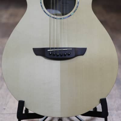Faith Naked FKM Mercury Parlour Natural All Solid Acoustic Guitar & Case for sale