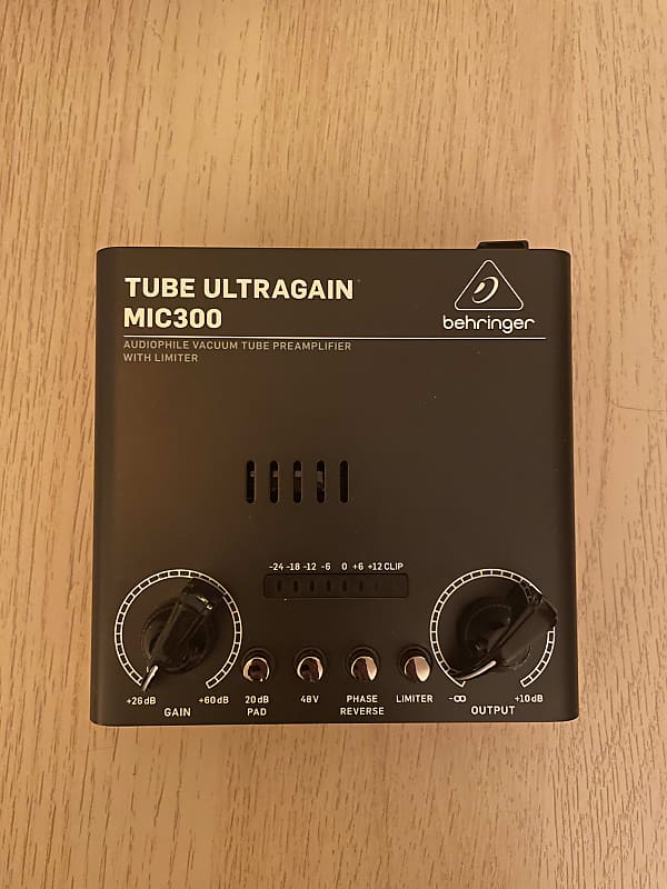 Behringer MIC300 Tube Ultragain Mic Preamp Reverb UK