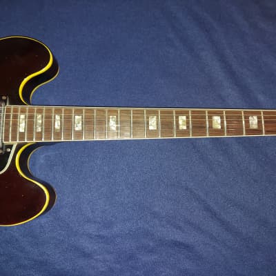 Gibson 1963/1967 ES-335 Sunburst TD - "Electric Spanish Guitar" - Thinline, Double Pickups + GK GT3  1963 image 3