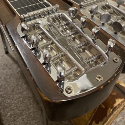 1953 Fender Stringmaster T8 3-Neck Console Steel Guitar image 8