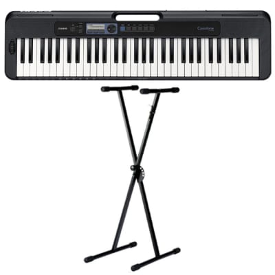Casio CT-S300 Casiotone Digital Keyboard Black 61-Key w/ Stand