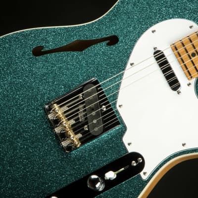 Suhr Eddie's Guitars Exclusive Custom Classic T Roasted - Aqua Sparkle image 16