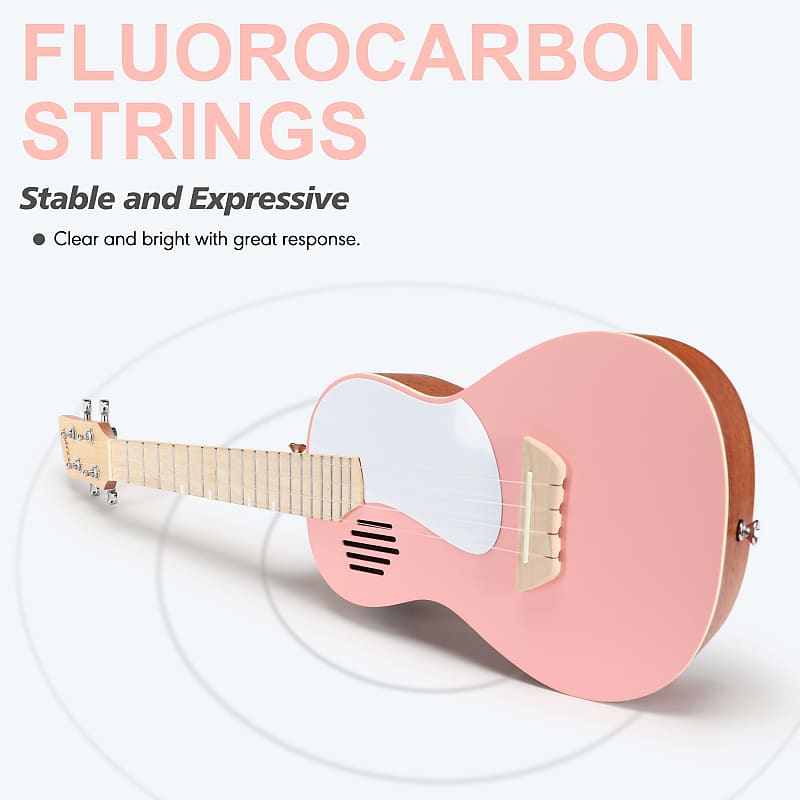 Pickapick UC23 Mahogany Concert Ukulele Beginner Kit (Cherry