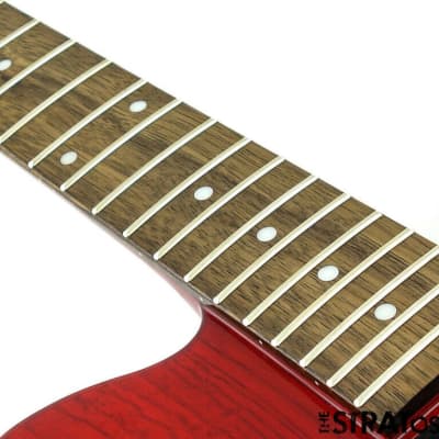 Fender JA-90 Jim Adkins Thinline Tele BODY + NECK Telecaster Crimson Trans Ash image 5