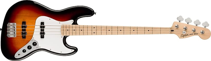 Squier Affinity Series Jazz Bass, 3-Color Sunburst, Maple