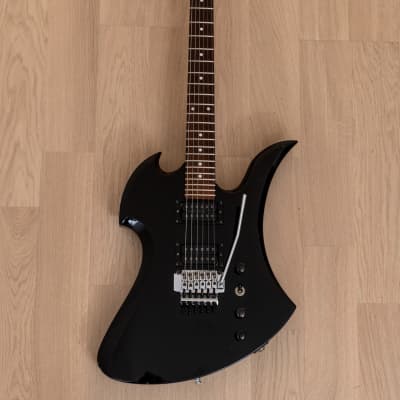 1986 BC Rich Mockingbird Vintage Electric Guitar Black w/ Floyd Rose, NJ  Series Japan | Reverb