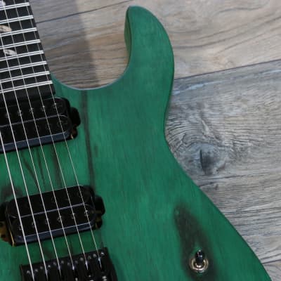 Unplayed! Caparison Dellinger II FX-AM Electric Guitar Dark Green Matt + OSSC image 7